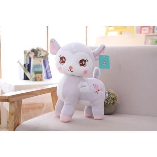 Plush deer toy blue deer toy lovely animal sika deer toy