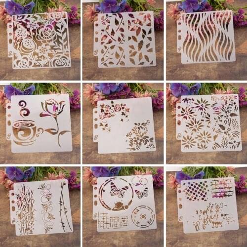 Heart Stencils Template Painting Scrapbooking Embossing Stamping Album Crafts Drop Ship