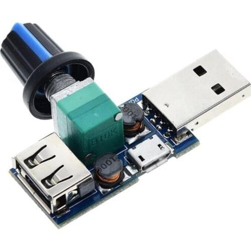 USB Fan Speed Regulator Wind Speed Air Volume Regulator Heat Dissipation Mute Multi-stage Office Dormitory Bedside Mini