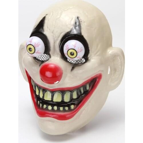 Horror Clown Mask Vampire Plastic PVC Prop Cosplay Theme Carnival Adult / Child Masks 2