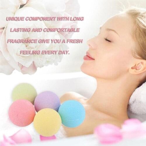1Pc Bath Salt Ball Deep Sea Body Bath Salt Ball Natural Low Foam Bubble Bath Bombs Ball Exfoliating Cleaning Body Skin