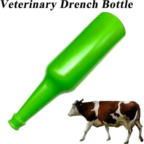 1PCS Veterinary Drug Dispenser Bottle Plastic Feeding Drenching Drencher Drench 500ML For Livestock Cattle Sheep Horse Donkey