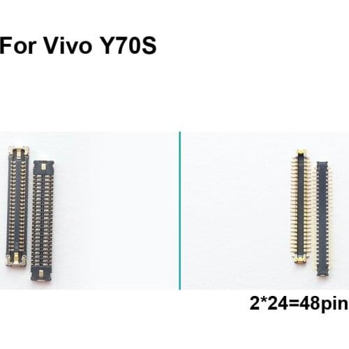 2pcs Dock Connector Micro USB Charging Port FPC connector For Vivo Y70S logic on motherboard mainboard For Vivo Y 70S