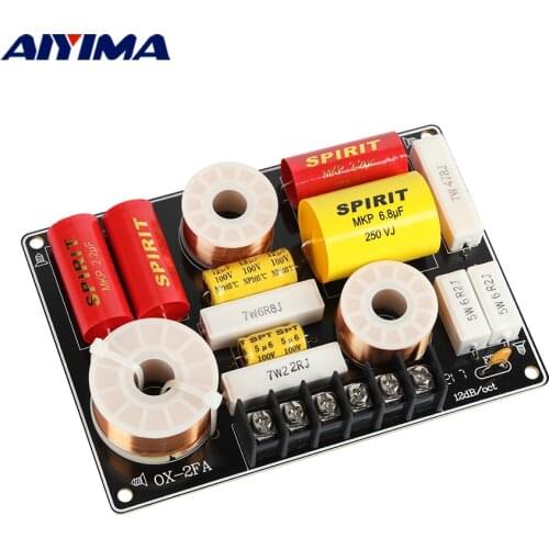 AIYIMA 200W Crossover 2 Way Home Theater Treble Bass Audio Sound Speaker Amplifier Frequency Divider Filter 2 Way Crossover