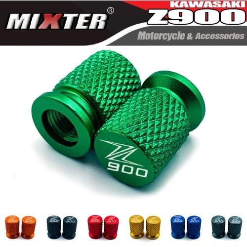 Motorcycle Accessories CNC Tire Valve Air Port Stem Cover Cap Plug For KAWASAKI Z900 Z-900 2017 2018 2019 2020 2021 Z 900