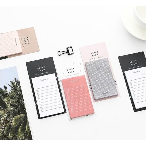 50 Sheets Planner Stickers Memo Pad Brief Daily Notebook Things To Do List Scheduled Useful Office School Memorandum Reading New