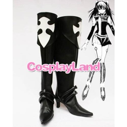 D Gray-Man Lenalee Lee Cosplay Boots Shoes Anime Party Cosplay Show Boots Custom Made for Adult Women Shoes