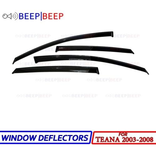 For Nissan Teana 2003-2008 car window deflectors sun guard rain wind vent visor cover car styling accessories