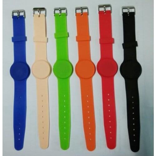 DWE CC RF Free shipping 5pcs per lot low frequency TK4100 chip 125Khz adjustable rfid wristband silicon Tag-05