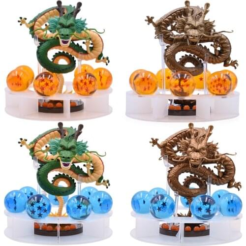 Action Figure Shenlong Mountain Resin Plating PVC Anime Figures Orange Crystal Ball Model Toys Brinquedos