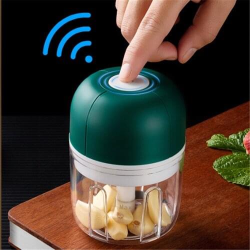 Electric Garlic Masher USB Rechargeble Grinder for Seasoning Dishes Mini Household Kitchen Food Blender Wireless Chili Crusher