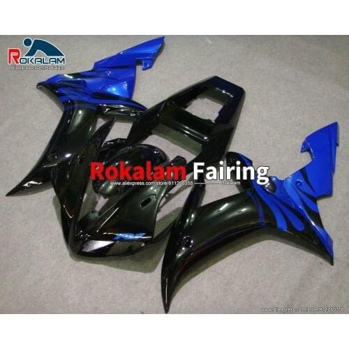 Bodywork For Yamaha YZF1000 R1 2002 2003 Black Blue Aftermarket Motorcycle ABS Fairing Kit (Injection Molding)