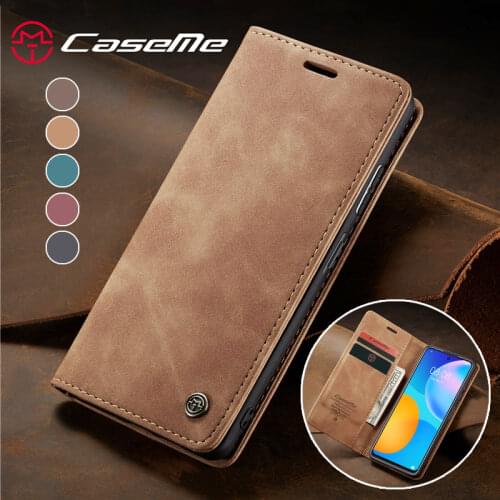 Magnetic Leather Phone Case For Huawei P Smart 2021 P40 Lite P30 P20 Mate 30 Pro 5G Nova 7i 6 SE Wallet Cards Cover Coque Etui