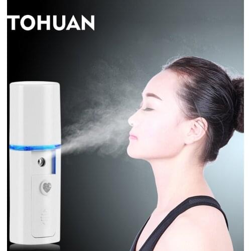 Mini Face Steamer Nano Mister USB Rechargeable Facial Sprayer Beauty Sauna Hydrating Portable Ultrasonic Humidifier Skin Care