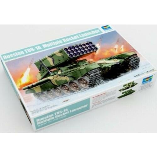 Trumpeter model 05582 1/35 RUSSIAN TOS-1A MULTIPLE ROCKET LAUNCHER plastic model kit instock