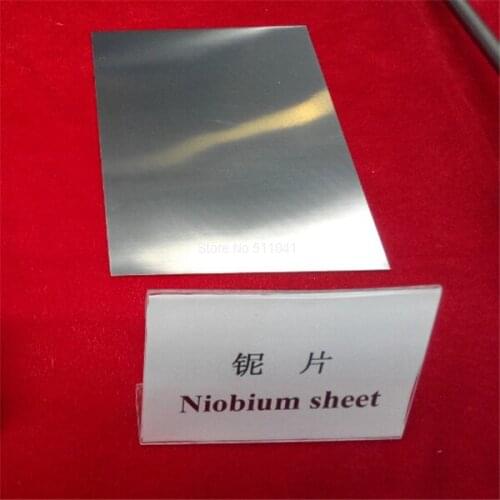 Niobium plate ASTM B392 niobium sheet 3mm*1000mm*2000mm,Nb content(%):99.95%,free shipping