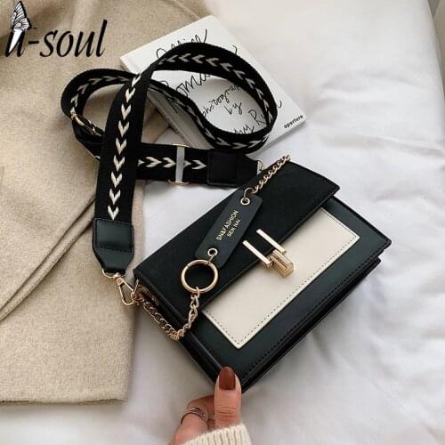 2021 New Mini Handbags Women Fashion Ins Ultra Fire Retro Wide Shoulder Strap Messenger Bag Purse Simple Style Crossbody Bags