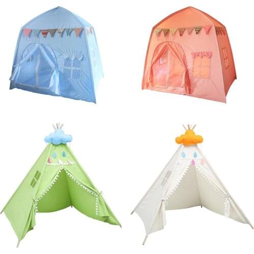 Portable Childrens Tent Folding Kids Tents Tipi Baby Play House Kid Princess Castle Child Room Decor Toy Tents