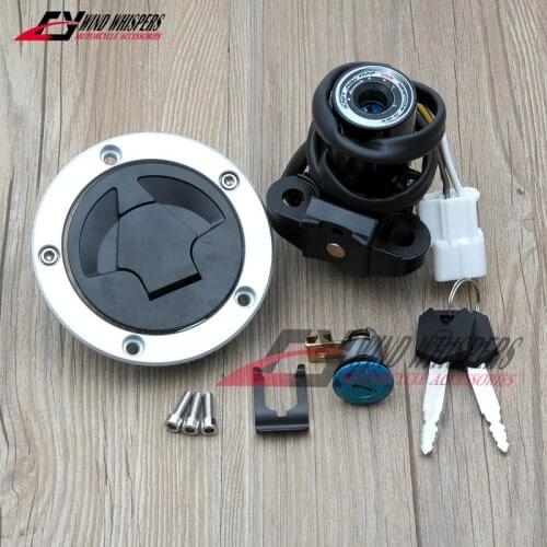 Motorcycle Ignition Switch Lock Gas Fuel Petrol Tank Cap Cover For Kawasaki Ninja ZX6R ZX-6R ZX 6R 2013-2018 2014 2015 2016 2017