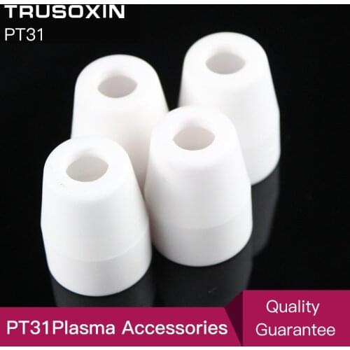 Plasma Accessories 20pcs Cutter Consumables Porcelain Shiled Cups for PT31 Inverter Plasma Cutter Torch