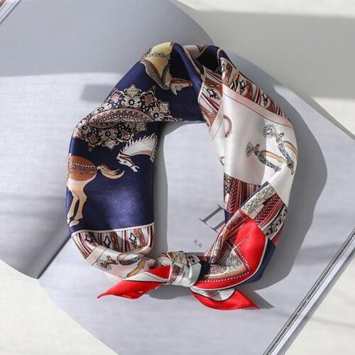 Luxury Brand 100% silk scarf fashion beach stoles female foulard shawls wrap pure hijabs scarves High Quality Bandana 53*53cm