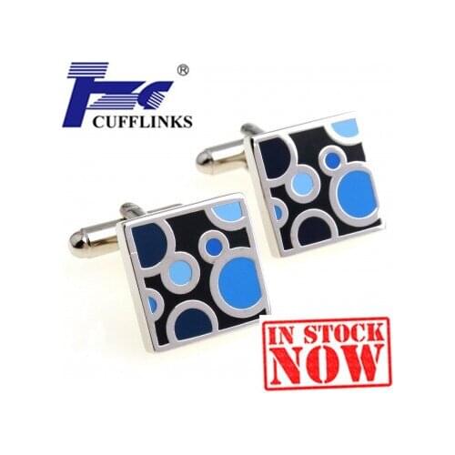TZG02255-3 Enamel Epoxy Cufflink Cuff Link 2 Pairs Free Shipping