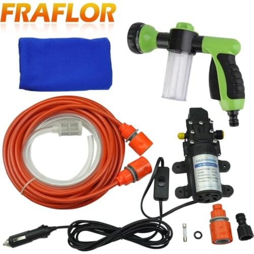 Car Cleaning Device 12V 60W High Pressure Water Pump Foam Water Gun Car Washer Portable Washing Machine Garden Pump