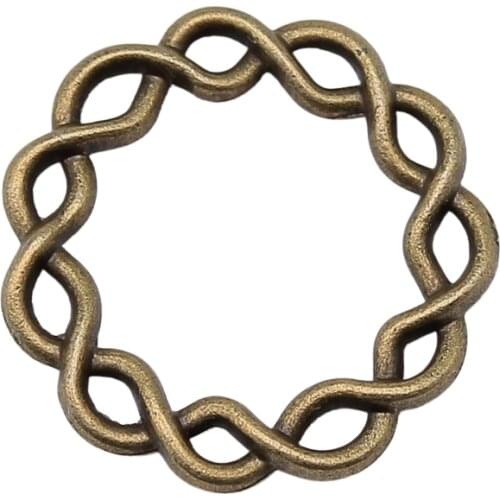 WYSIWYG 10pcs Charms Wreath 20x20mm Antique Bronze Pendant Charms For Jewelry Making DIY Jewelry Accessories