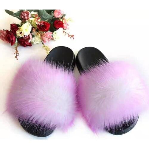 Womens 2021 New Spring And Autumn Fur Slippers Women Luxury Fur Slides Home Furry Flat Sandals Fluffy House Female Shoes TX406