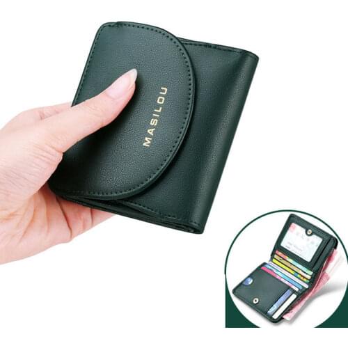 2021 Female Genuine Leather Wallet Minimalism Coin Pocket Purse Women Wallets Business Card Holders RFID Blocking Wallets Woman