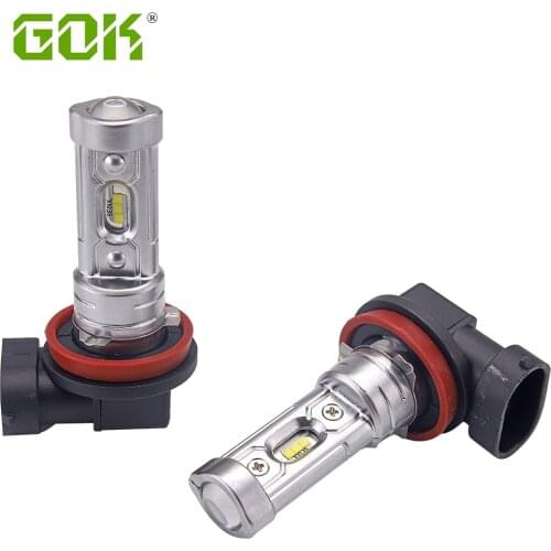 2Pcs Car H8 H16 H11 Led 45W Fog Light Bulb 1300LM 6000K 12 led csp chip White Car Driving lamp fog Lamp Auto Light
