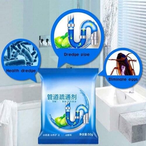 3Pcs Pipe Dredging Agent Bathroom Kitchen Sewer Pipe Through Agent hogar aseo chupa para destapar el baño