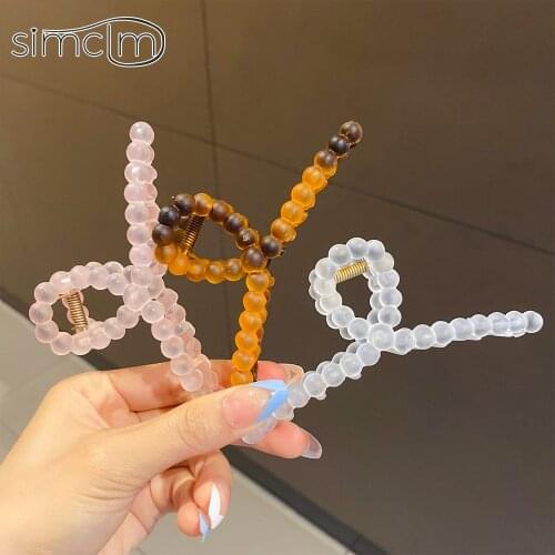Acrylic Hair Claw Clips Big Size butterfly hairclip Makeup Hair Styling Barrettes for Women Bathroom Hair Accessories New