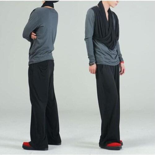 Hot 2020 New Fashion Loose Elastic Casual Wide Leg Pants Boot Cut Trousers Plus Size Available Flared Pants Costumes