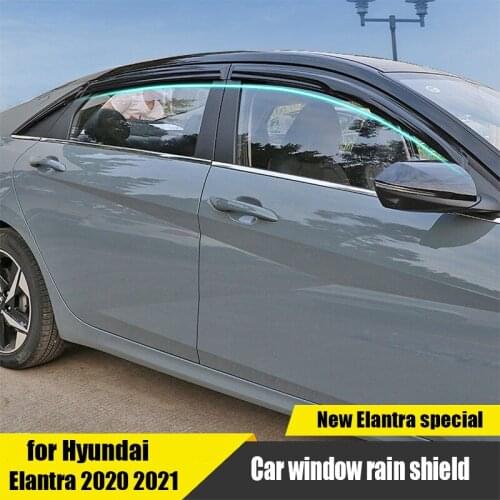 For Hyundai Elantra Avante CN7 2021 car window rain shield acrylic PC exterior modification practical shading board