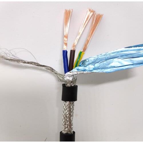 10m High quality Farrow Cable RVVP 0.15^mm2 3cores Shielded Cable, RVVP electrical cables 3 cores