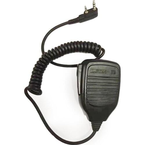 KMC-21 Walkie Talkie Remote Speaker Mic Microphone PPt For Kenwood And For Baofeng Radio TK-2170/3170
