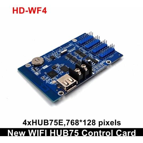 HD-W62-75 Hub75B Ports Small Graphic LED Controller Smart Setting Work for P4 P5 P10 Full Color Module