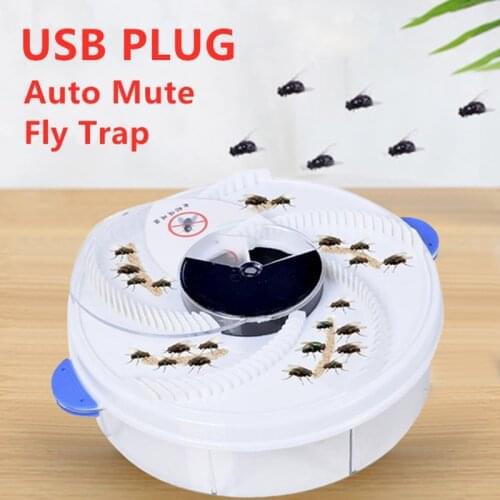 Electric Fly Trap Automatic Fly Catching USB Food Fly Fly Catcher Insect Pest Reject Control Repeller Mosquito Killer Fly