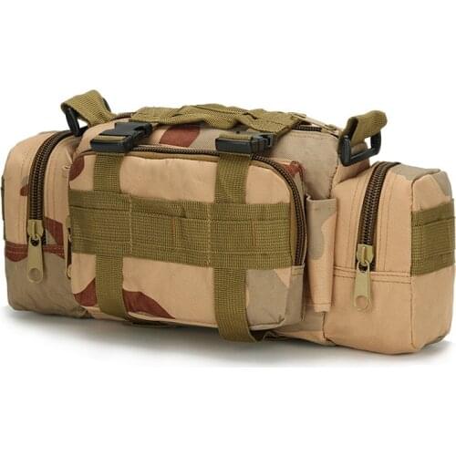 Outdoor mens waist bag nylon water bottle mobile phone bag outdoor sports military hunting mountaineering camping belt bag