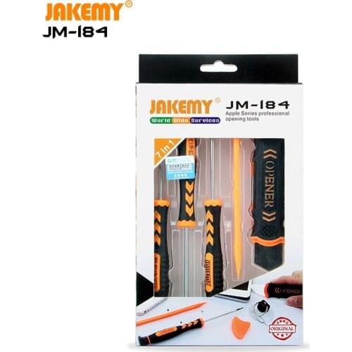 JAKEMY 6 In 1 Portable Disassembly DIY Repair Tool Kit with Mini Screwdriver Suction Cup Opener for Laptop Mobile Phone Tablet