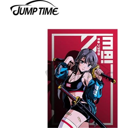 JumpTime 13 x 5cm Bunny Girl Anime Mai Sakurajima Vinyl Decal Car Decal Exterior Sticker Window Wiper Decals Rear Car Styling
