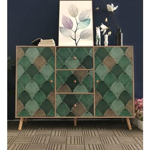 Nordic Creative Stickers Furniture Modern Self Adhesive Vintage Stickers Pvc Covering Autocollant Mural Home Decor DE50ZST