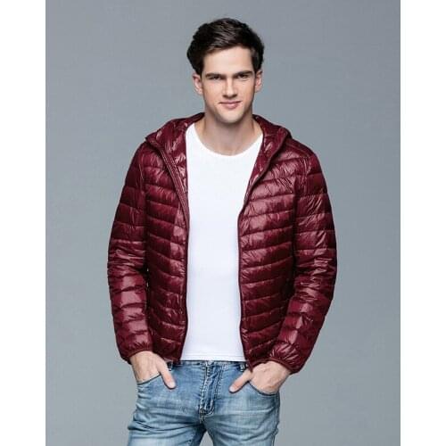 Newest Men Winter 100% Duck Down Coat Clothing Jacket Fashion Mandarin Collar Long Sleeve Casual Jacket Coat Free Shipping
