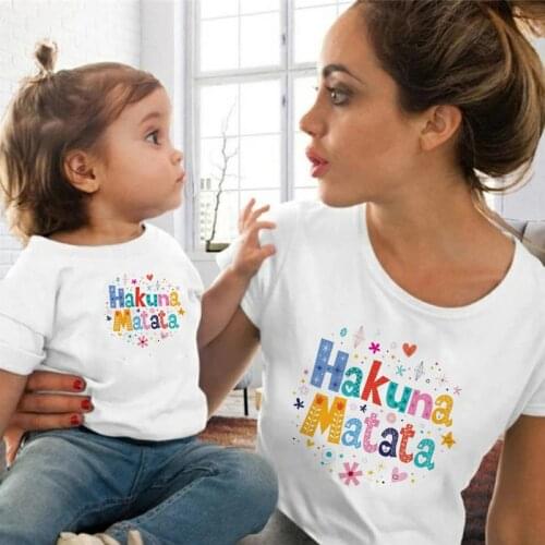 Same Sets for Family High Quality Material T-Shirt Holiday Style Short-sleeved Cool Pulovers Disney Cartoon Printed Soft tshirts