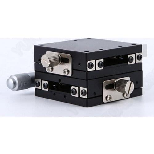 XY Axis FineTuning Platform 60*60mm Manual Displacement Trimming Linear Stage Sliding Table Steel ball guide High precision