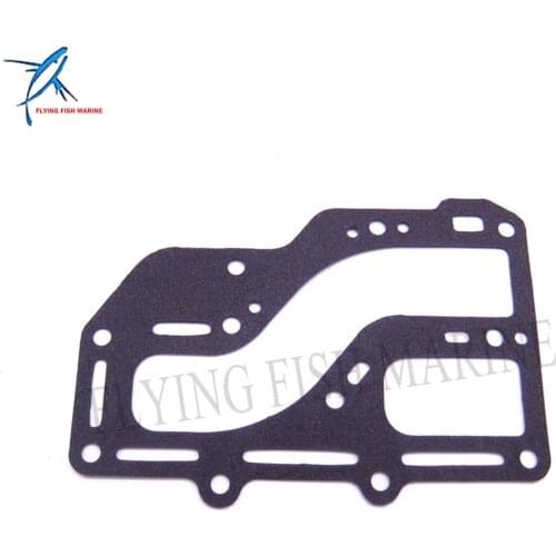 Boat Motor Exhaust Cover Gasket 350-02306-2 350023062M fit Tohatsu Nissan Outboard Engine NS M 9.9HP 15HP 18HP 2-stroke, 2cyl