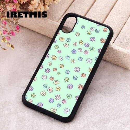 Iretmis 5 5S SE 2020 Phone Cover Case for iPhone 6 6S 7 8 Plus X Xs XR 11 12 Mini Pro Max Silicone colorful flower flowers