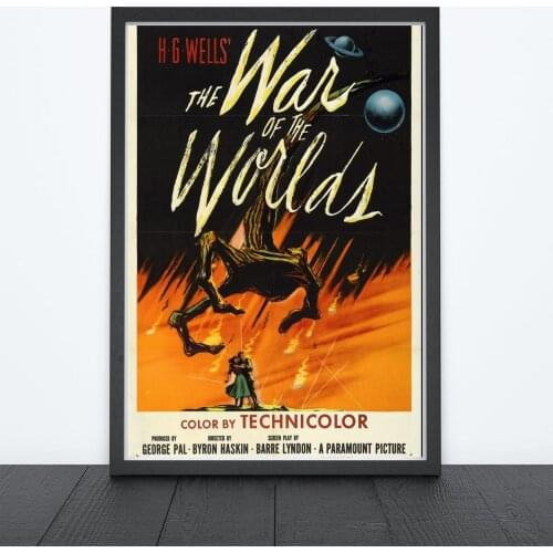 The War of the Worlds (1953) Poster Science Film Film H. G. Wells' The War of the Worlds Wall Decor Gene Barry, Ann Robinson Art