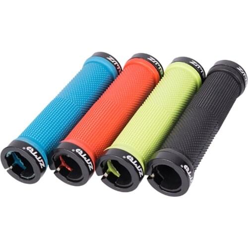 2pcs Cycling Lockable Handle Grip Anti slip Grips for MTB Folding Bike Handlebar bicycle parts Alloy + Rubber